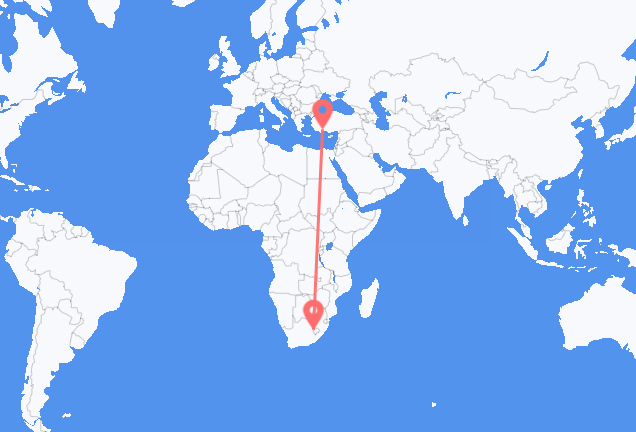 Vols de Maseru pour Antalya