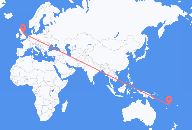 Flyg från Port Vila till Durham